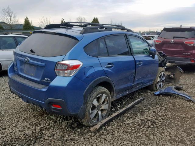 JF2GPBKC8EH256779 - 2014 SUBARU XV CROSSTR BLUE photo 4