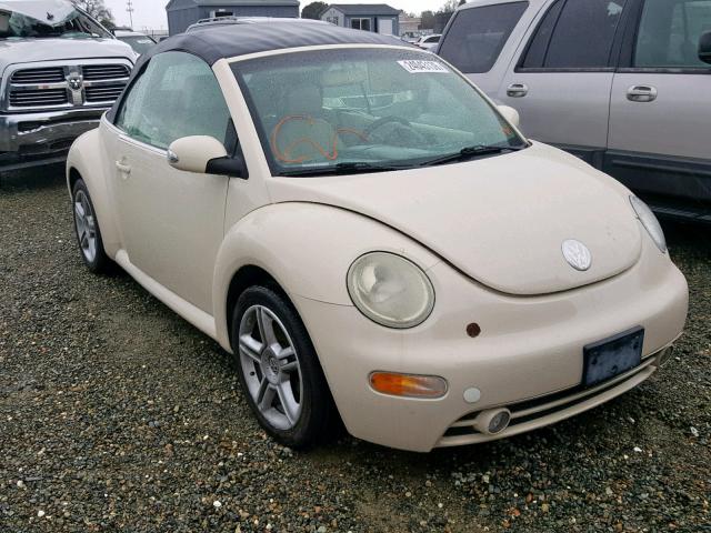 3VWCD31Y75M318254 - 2005 VOLKSWAGEN NEW BEETLE CREAM photo 1