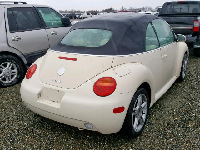 3VWCD31Y75M318254 - 2005 VOLKSWAGEN NEW BEETLE CREAM photo 4