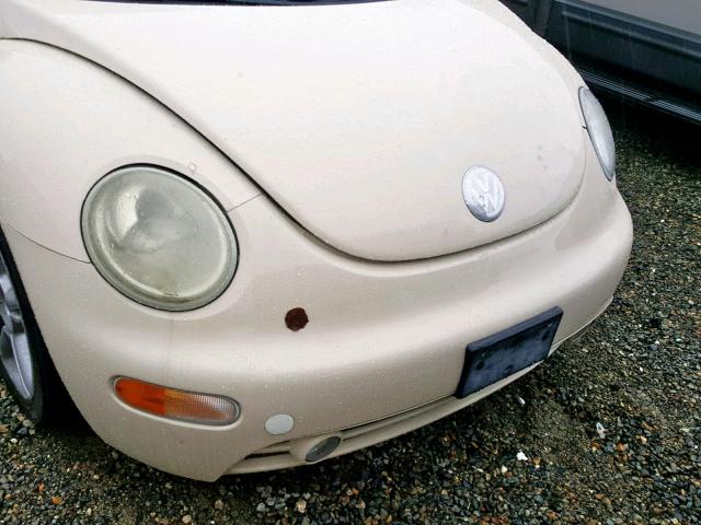 3VWCD31Y75M318254 - 2005 VOLKSWAGEN NEW BEETLE CREAM photo 9