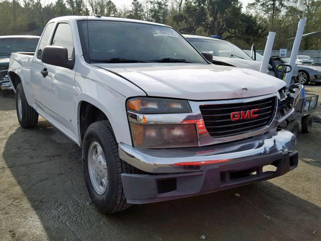 1GTCS39E788212348 - 2008 GMC CANYON SLE WHITE photo 1