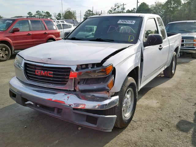 1GTCS39E788212348 - 2008 GMC CANYON SLE WHITE photo 2