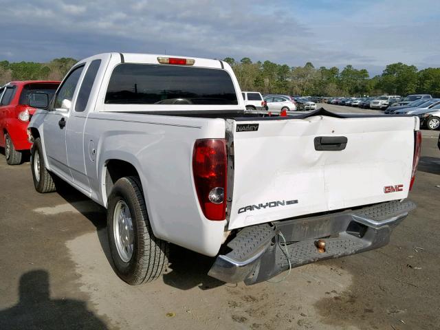 1GTCS39E788212348 - 2008 GMC CANYON SLE WHITE photo 3