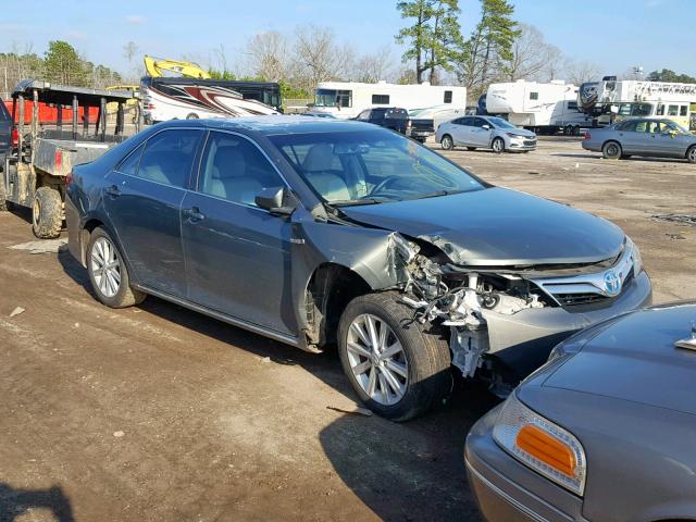 4T1BD1FK0CU033486 - 2012 TOYOTA CAMRY HYBR CHARCOAL photo 1