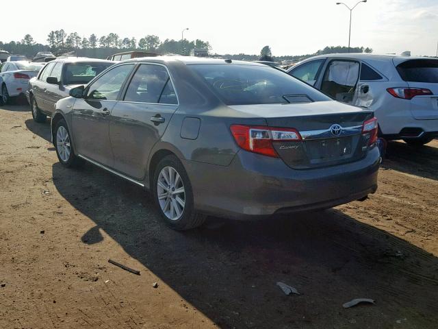 4T1BD1FK0CU033486 - 2012 TOYOTA CAMRY HYBR CHARCOAL photo 3