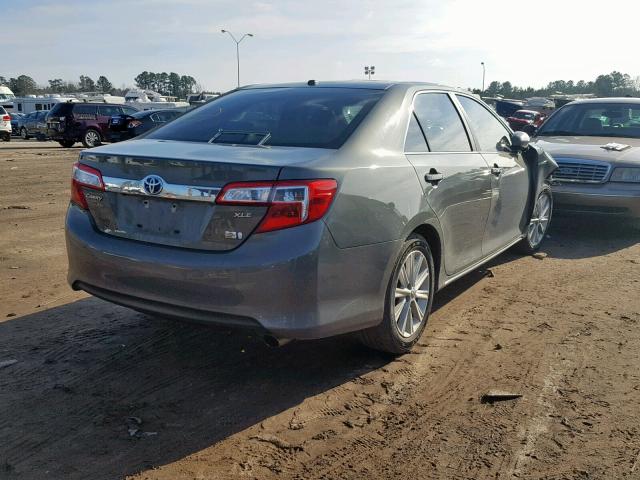 4T1BD1FK0CU033486 - 2012 TOYOTA CAMRY HYBR CHARCOAL photo 4