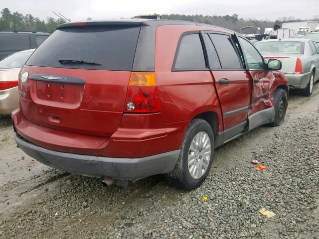 2A4GM48406R709232 - 2006 CHRYSLER PACIFICA RED photo 4