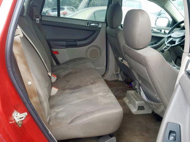 2A4GM48406R709232 - 2006 CHRYSLER PACIFICA RED photo 6