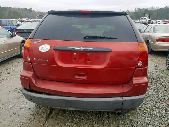 2A4GM48406R709232 - 2006 CHRYSLER PACIFICA RED photo 9