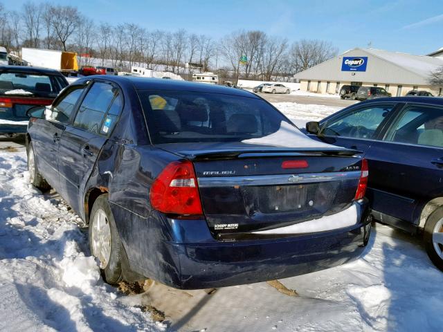 1G1ZT54815F334045 - 2005 CHEVROLET MALIBU LS ლურჯი ფოტო 3