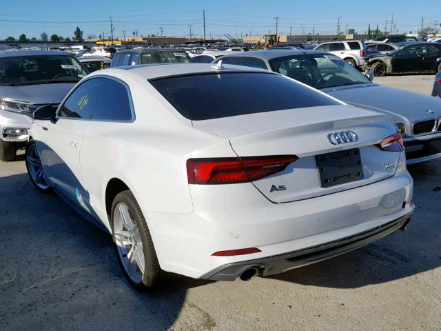 WAUTNAF54JA036712 - 2018 AUDI A5 PREMIUM WHITE photo 3