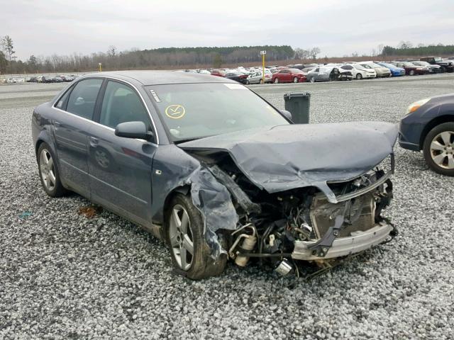 WAUJT68E74A122656 - 2004 AUDI A4 3.0 GRAY photo 1