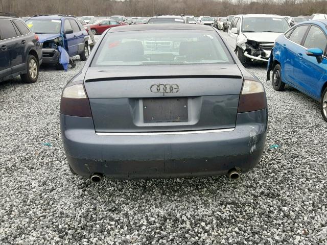 WAUJT68E74A122656 - 2004 AUDI A4 3.0 GRAY photo 10