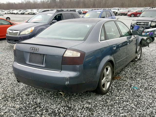 WAUJT68E74A122656 - 2004 AUDI A4 3.0 GRAY photo 4