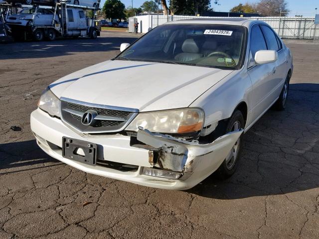 19UUA566X3A046989 - 2003 ACURA 3.2TL WHITE photo 2