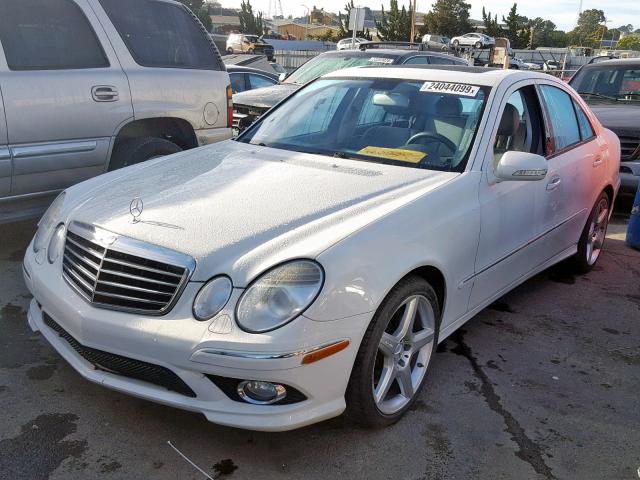 WDBUF56X09B384170 - 2009 MERCEDES-BENZ E 350 WHITE photo 2