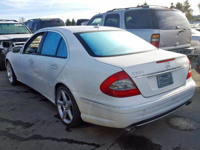 WDBUF56X09B384170 - 2009 MERCEDES-BENZ E 350 WHITE photo 3