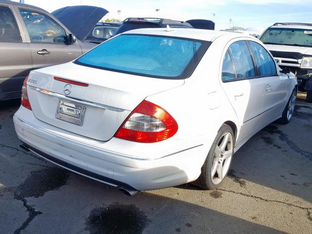 WDBUF56X09B384170 - 2009 MERCEDES-BENZ E 350 WHITE photo 4