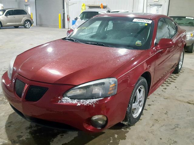2G2WS522641129519 - 2004 PONTIAC GRAND PRIX BURGUNDY photo 2