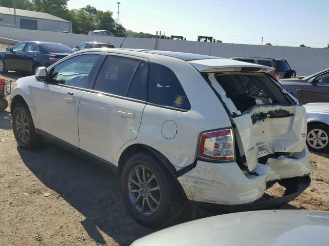 2FMDK48C68BB40058 - 2008 FORD EDGE SEL WHITE photo 3