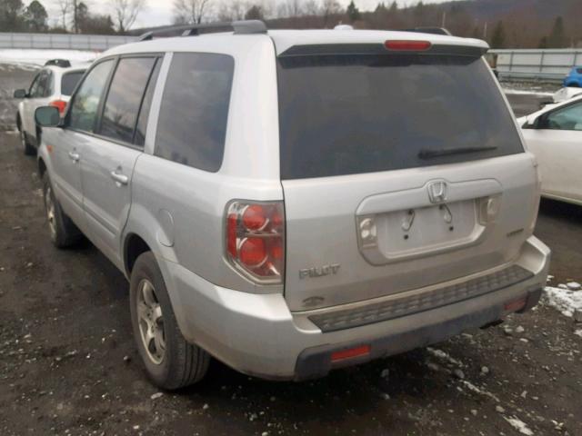 5FNYF18348B050726 - 2008 HONDA PILOT SE SILVER photo 3