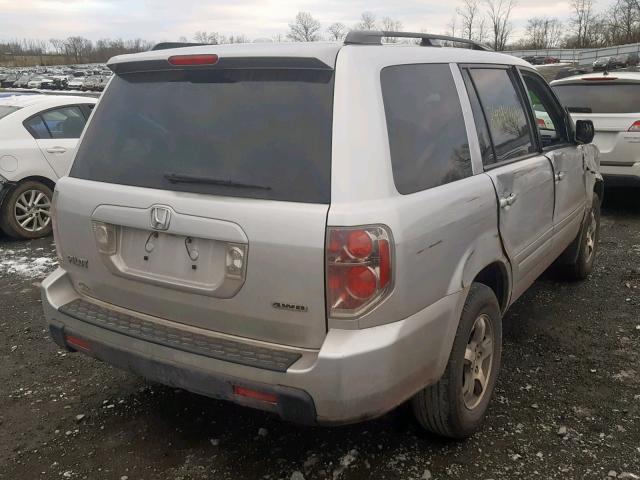 5FNYF18348B050726 - 2008 HONDA PILOT SE SILVER photo 4