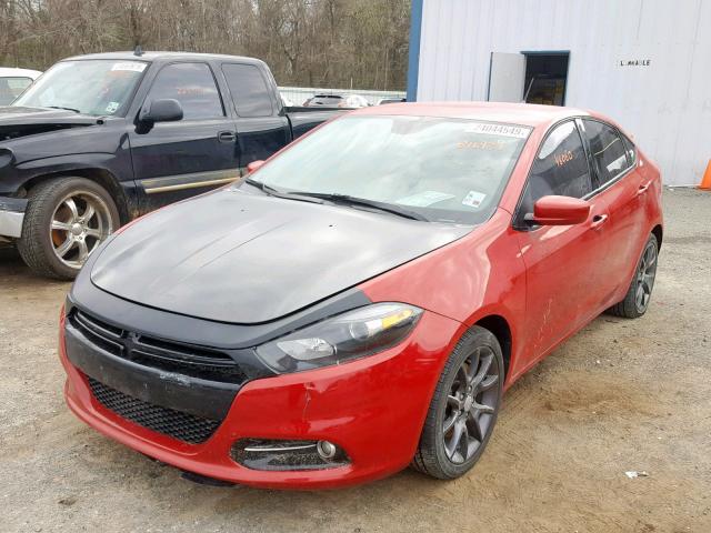 1C3CDFFA0GD816931 - 2016 DODGE DART SXT S RED photo 2