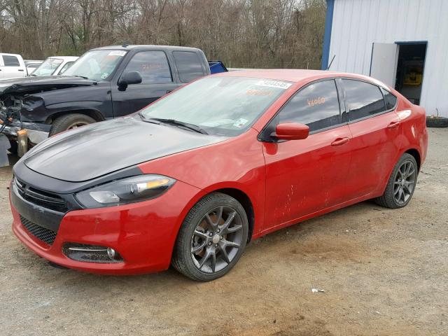 1C3CDFFA0GD816931 - 2016 DODGE DART SXT S RED photo 9