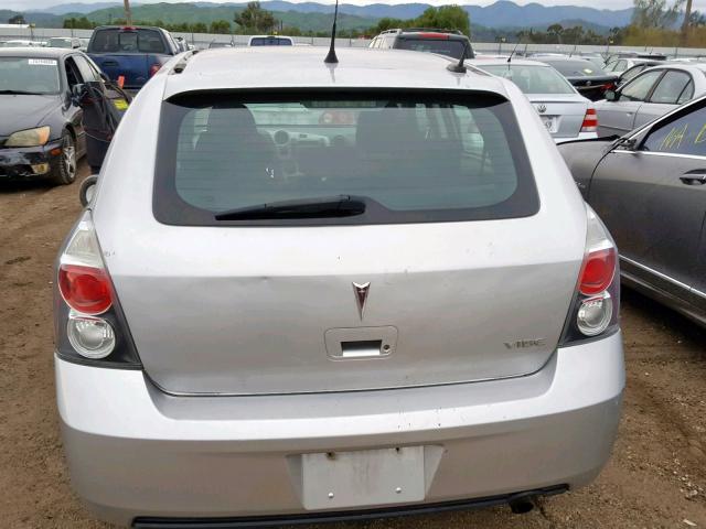 5Y2SP67039Z442714 - 2009 PONTIAC VIBE SILVER photo 9