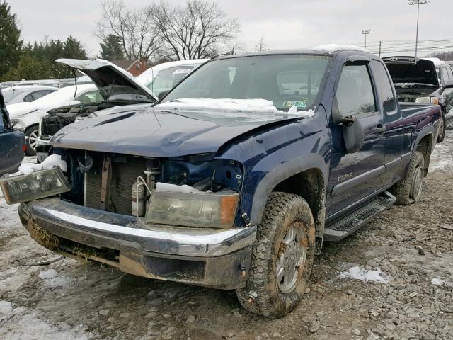 1GCDT198548176167 - 2004 CHEVROLET COLORADO BLUE photo 2