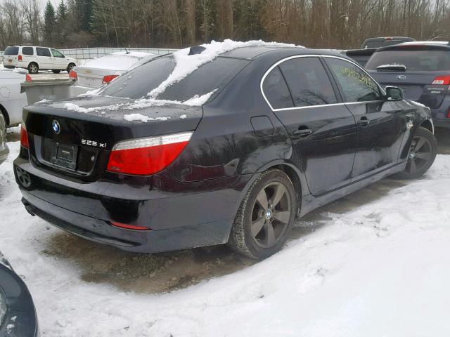 WBANV13588CZ55771 - 2008 BMW 528 XI BLACK photo 4