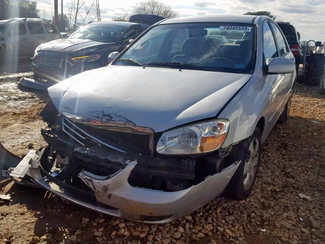 KNAFE221295660664 - 2009 KIA SPECTRA EX GRAY photo 2