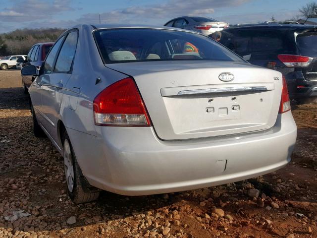 KNAFE221295660664 - 2009 KIA SPECTRA EX GRAY photo 3