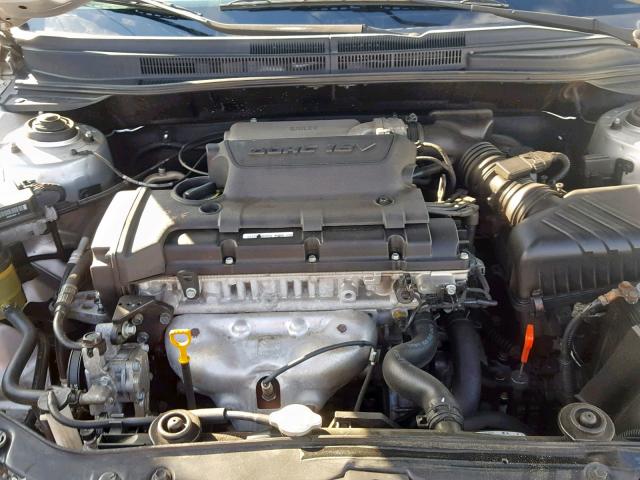 KNAFE221295660664 - 2009 KIA SPECTRA EX GRAY photo 7