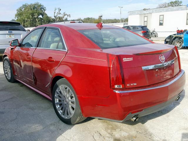 1G6DJ5EV4A0100817 - 2010 CADILLAC CTS PERFOR BURGUNDY photo 3