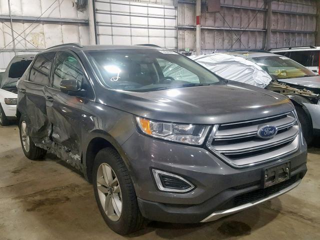 2FMPK4J98HBB82209 - 2017 FORD EDGE SEL GRAY photo 1