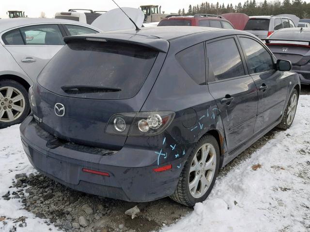 JM1BK343071662044 - 2007 MAZDA 3 HATCHBAC BLACK photo 4