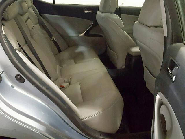 JTHCK262665001126 - 2006 LEXUS IS 250 BLUE photo 6