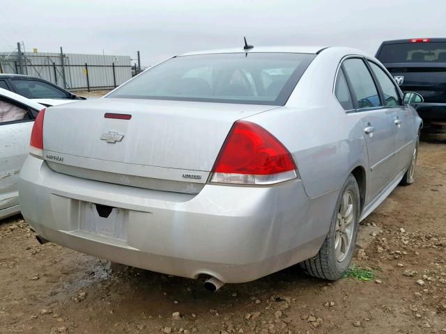 2G1WA5E34E1148180 - 2014 CHEVROLET IMPALA LIM SILVER photo 4