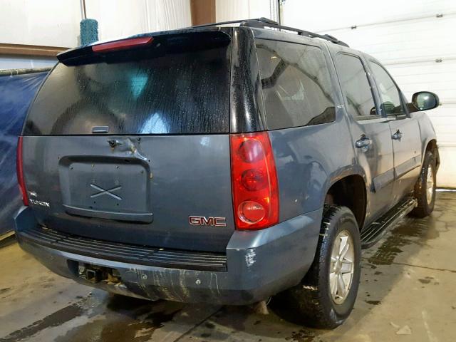 1GKFK13098J153086 - 2008 GMC YUKON BLUE photo 4