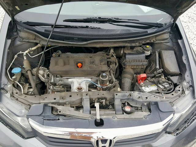 2HGFB2F90CH554016 - 2012 HONDA CIVIC EXL GRAY photo 7