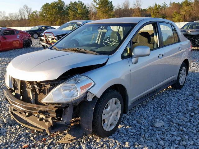 3N1BC1AP3AL418061 - 2010 NISSAN VERSA S SILVER photo 2