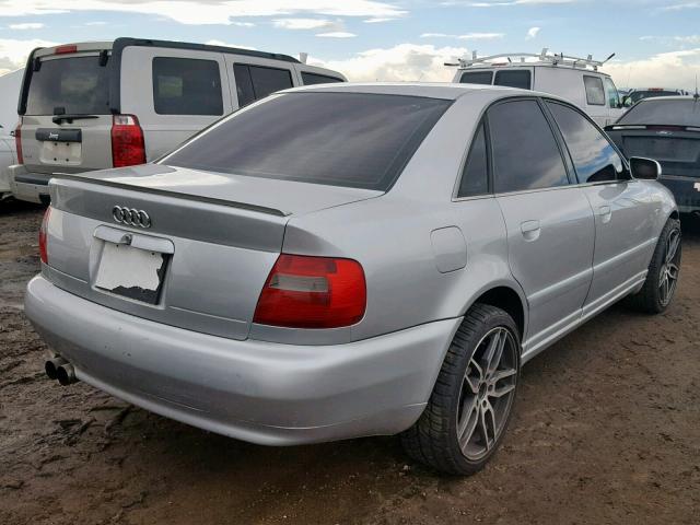 WAURD68DX1A002093 - 2001 AUDI S4 2.7 QUA SILVER photo 4