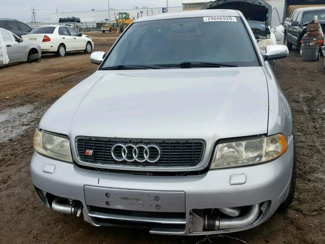 WAURD68DX1A002093 - 2001 AUDI S4 2.7 QUA SILVER photo 9