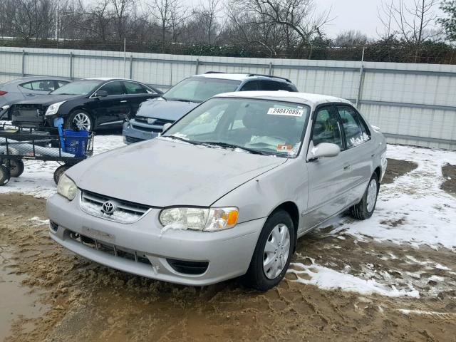 2T1BR12E92C582248 - 2002 TOYOTA COROLLA CE SILVER photo 2