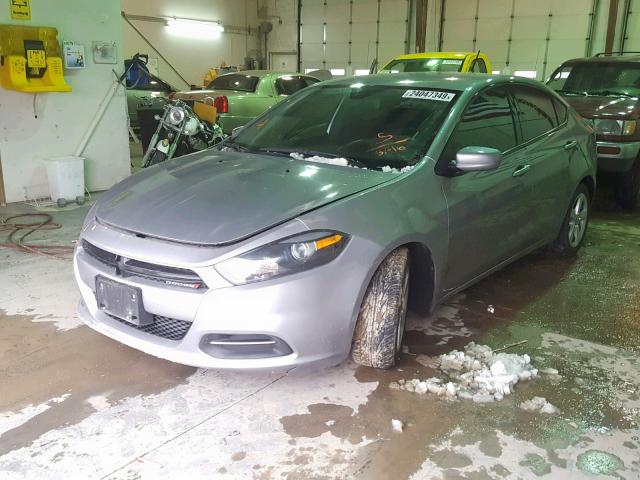 1C3CDFBB4FD373616 - 2015 DODGE DART SXT GRAY photo 2