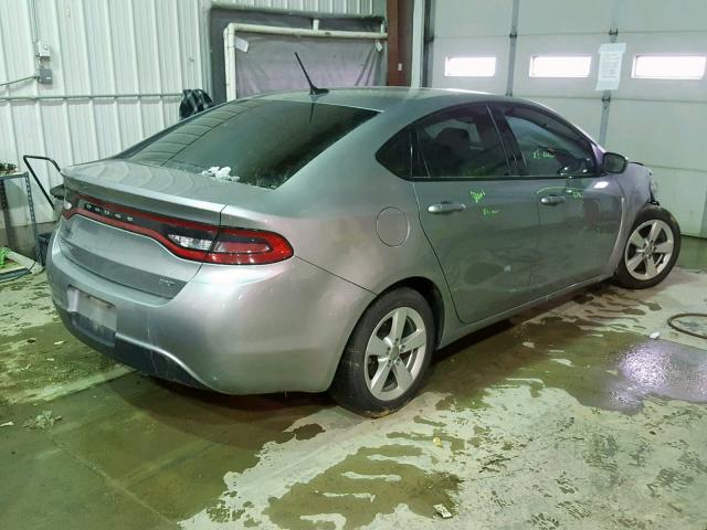 1C3CDFBB4FD373616 - 2015 DODGE DART SXT GRAY photo 4