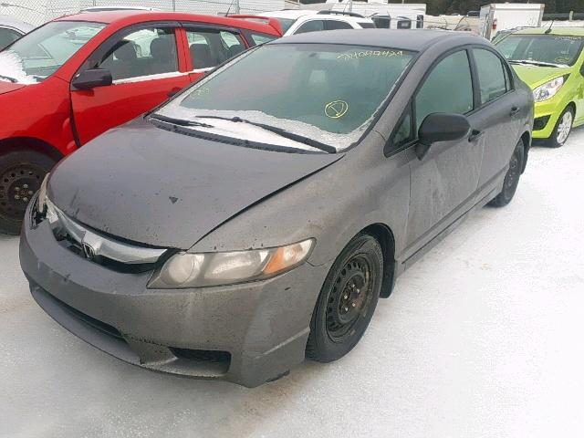 2HGFA162X9H114264 - 2009 HONDA CIVIC DX GRAY photo 2