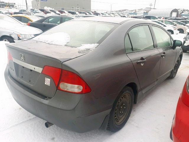 2HGFA162X9H114264 - 2009 HONDA CIVIC DX GRAY photo 4