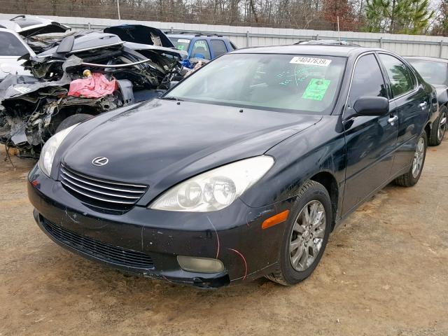 JTHBF30GX36001839 - 2003 LEXUS ES 300 BLACK photo 2